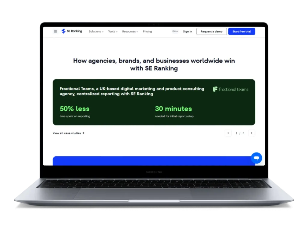 seo agency reporting success case study